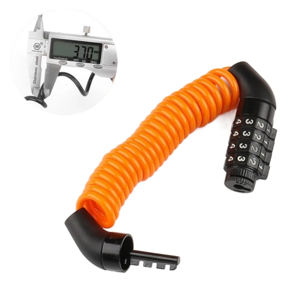 

Waterproof Bicycle Lock 4-Digit Password Anti-theft Combination Cable Bike Lock Bike Helmet Lock for Mountain/Road Bikes