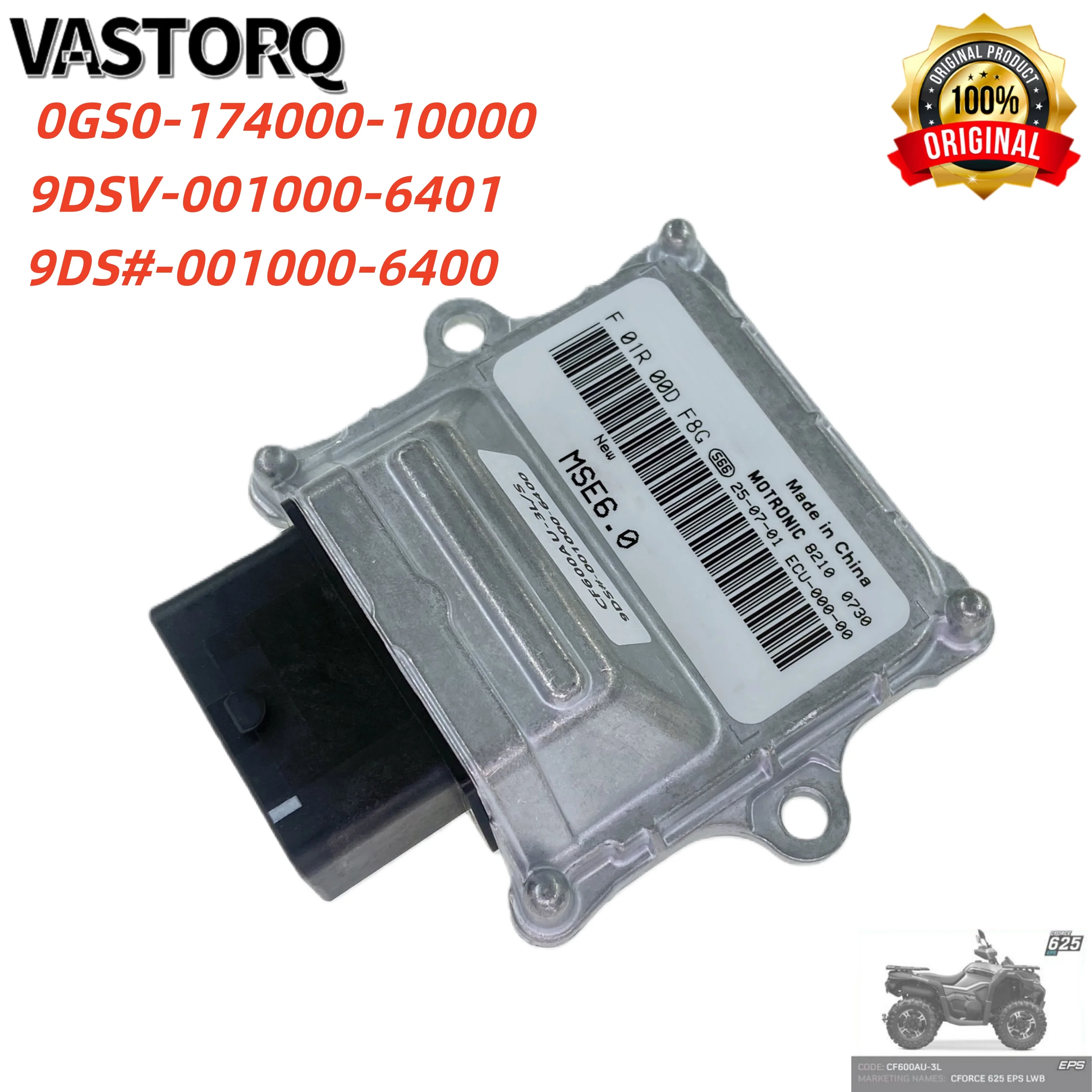 

Original ECU ECM 6.0 for CFMOTO Cforce 600 CF600AU-3S/L 625 Touring ATV 0GS0-174000-10000/9DS#-001000-6400/9DSV-001000-6401