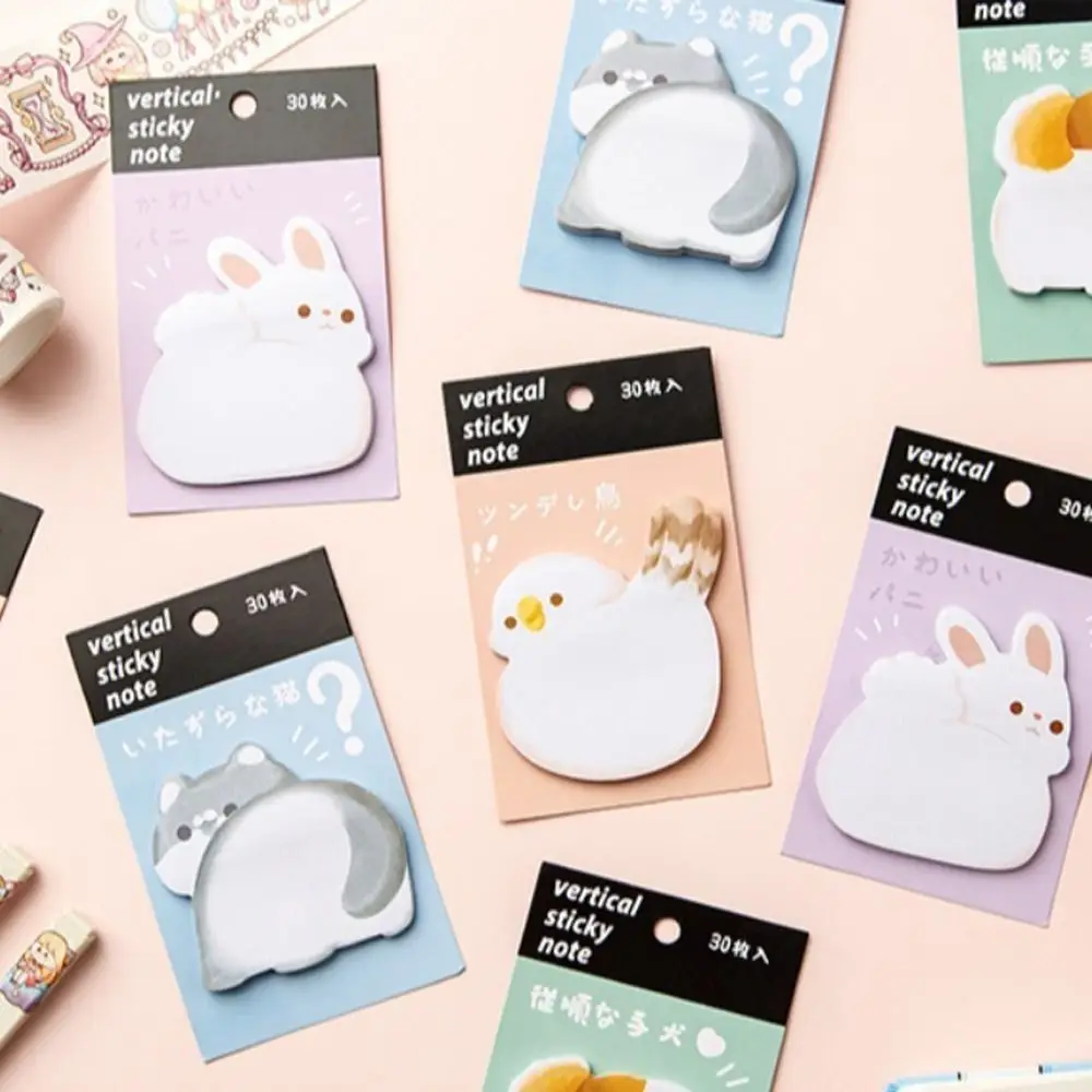 Scrapbooking ha pubblicato Memo Pad Cartoon Animal Notepad Cute Ins Message Paper Stationery