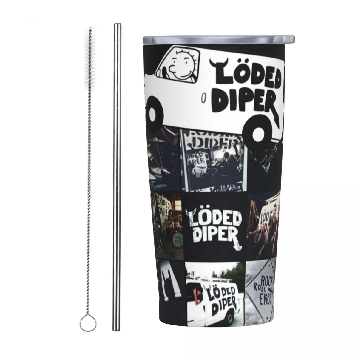 Loded Diper Van Diary Of A Wimpy Kid 20oz Tumbler Stainless Steel Double Wall Vacuum Insulated Diper Overlode Mug With Straw