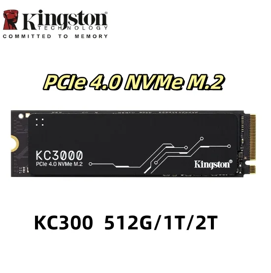 

(New original)KC3000 512G/1T/2T SSD PCIe 4.0 NVMe M.2 Up to 7000MB/s Internal SSD for Desktop Laptop