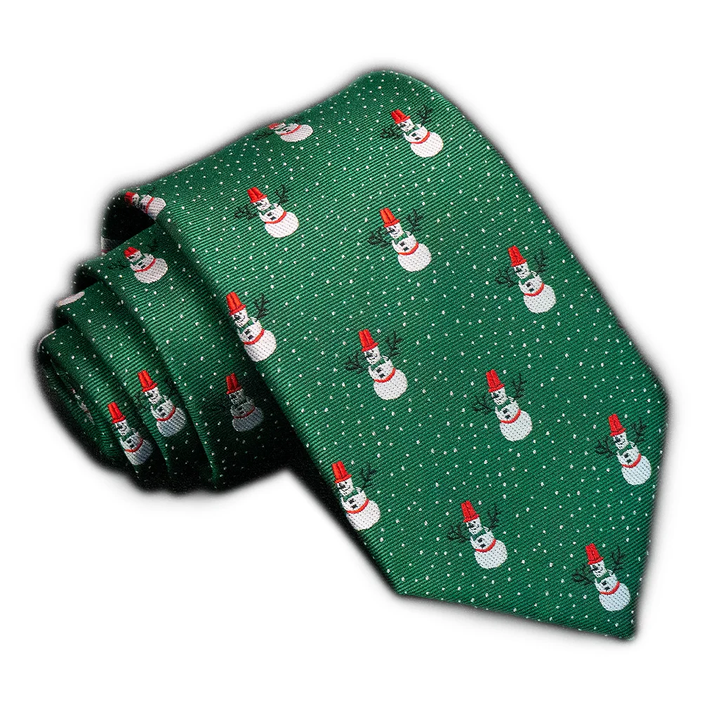 EASTEPIC 8 cm Frohe Weihnachten Grün Rot Blau Schwarz Krawatten für Männer Festliche Saison Weihnachtsgeschenk Schneemann Rentier Kriss Kringle – Detail 6