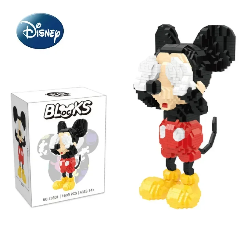 Disney Mickey Minnie New Children\'s Building Block Cartoon 3D Model Toy Building Block Educational Children\'s Toy Birthday Gift