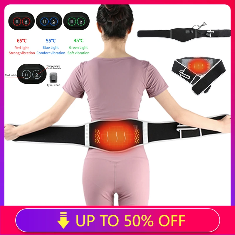 

Heating Heated Electric Warmer Hot Waist Lumbar Back Pad Belt Protector Band Brace Band Support Anti Pain Relief Therapy Tool