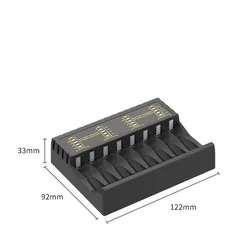 8 ports channels tanks1.2v Ni-MH and 1.2v Ni cd aa aaa Rechargeable BATTERY CHARGER