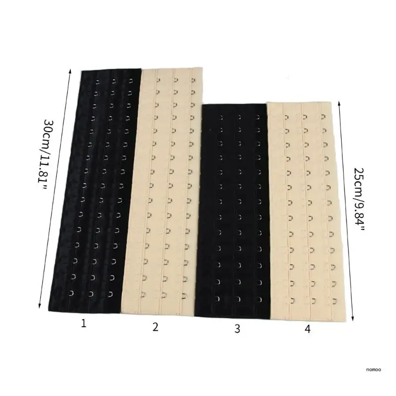Adjustable Corset Extender Extension Hook with 16/13 Hooks for Women and Men for Skinny Black/Complexion