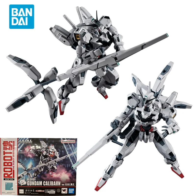 Spot Direct Bandai Original Anime GUNDAM Model THE ROBOT SPIRITS X-EX01 GUNDAM CALIBARN Action Figure Toys for Kids Gift