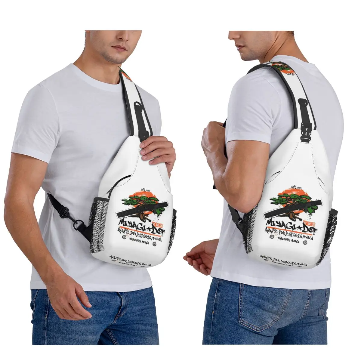 

Miyagi Do Karate нагрудная сумка мужской рюкзак через плечо нагрудная сумка дорожный походный рюкзак сумка на плечо