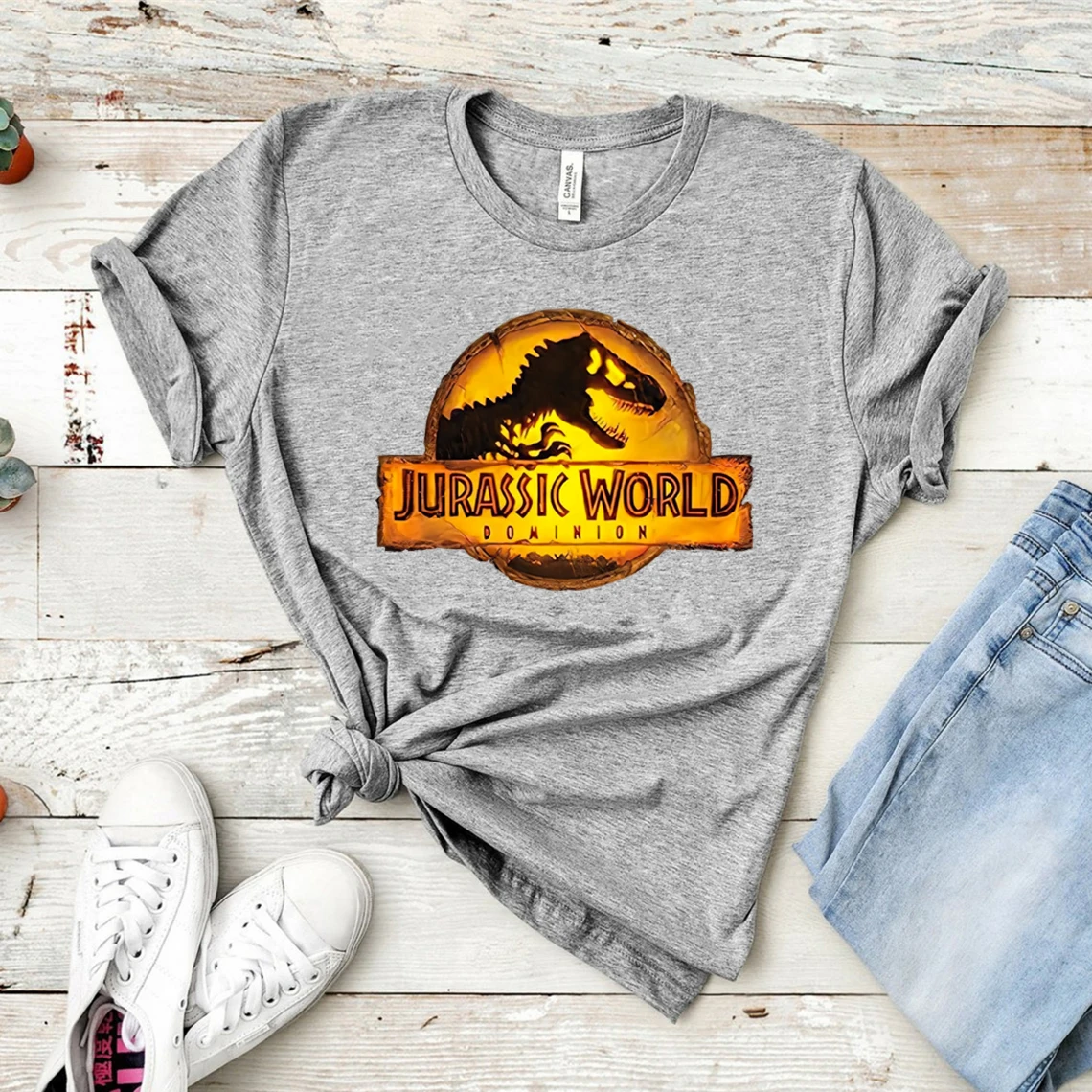 Jurassic World 2024 New Movie Dominion T Shirt Jurassic Park Shirt Dinosaur Life Vintage Graphic T Shirts Unisex Casual Tops Tee