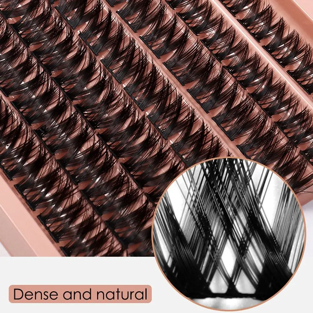 63Cluster/Box 10/12/14mm Individual Cluster Eyelashes Soft Lashes Extension Faux Mink Lashes Fairy C Curl