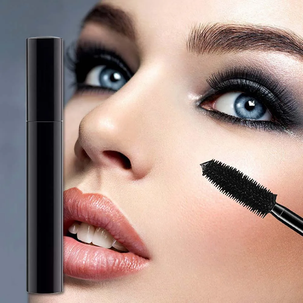 Mascara coloré avec brosse en silicone, longue durée, non floraison, crème pour cils pour les yeux, maquillage des yeux, noir, 2023 optique