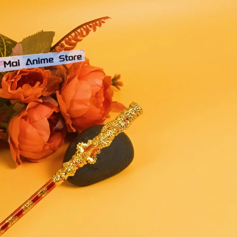 15 cm zwarte mythe Katana Sun Wukong gouden hoepel echte Japanse zwaard spel wapen fotografie rekwisieten geïnspireerd personeel legering speelgoed cadeau