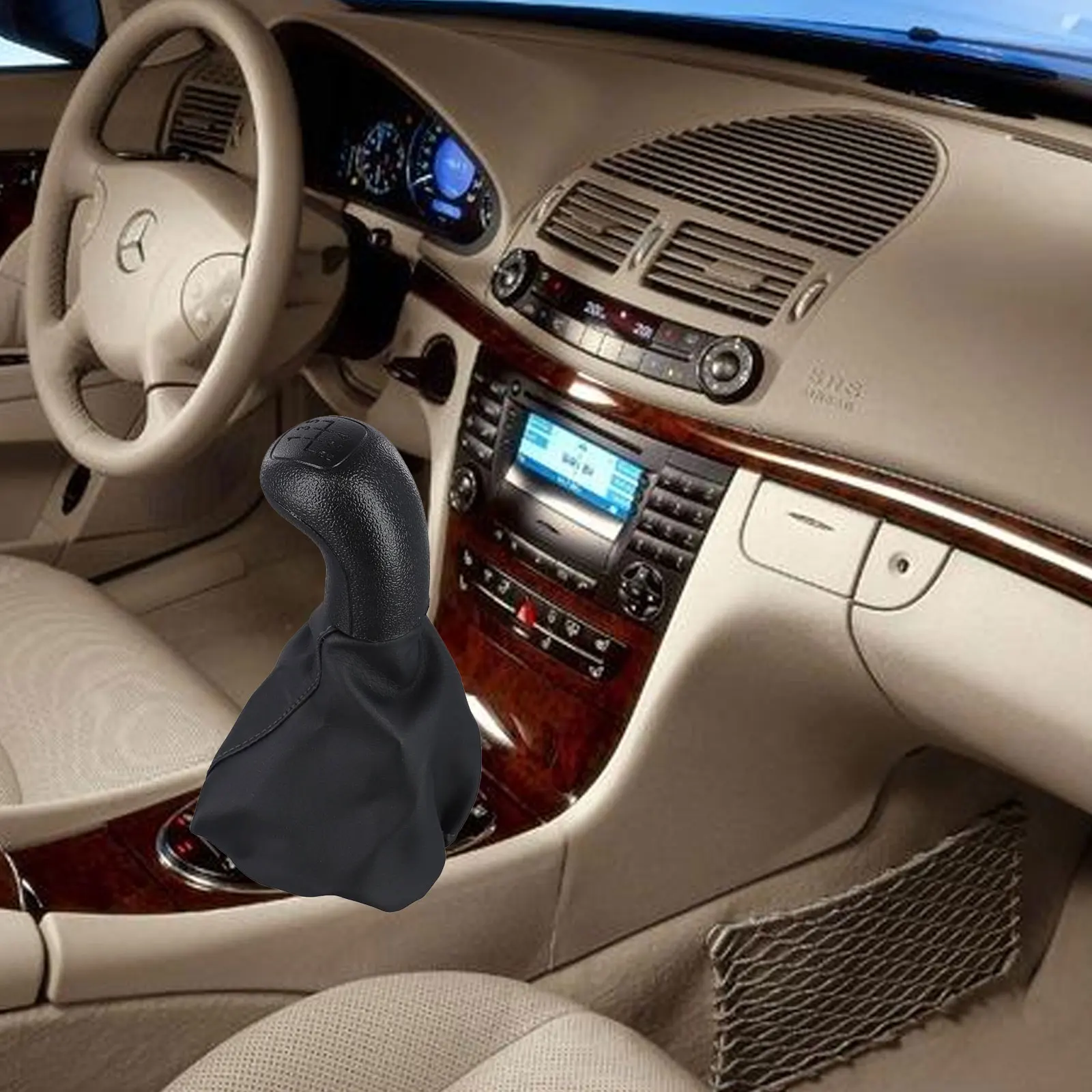 18cm 5 Speed Shifter PU ABS Material Comfortable Grip Design Easy Installation Process High Compatibility Fitment