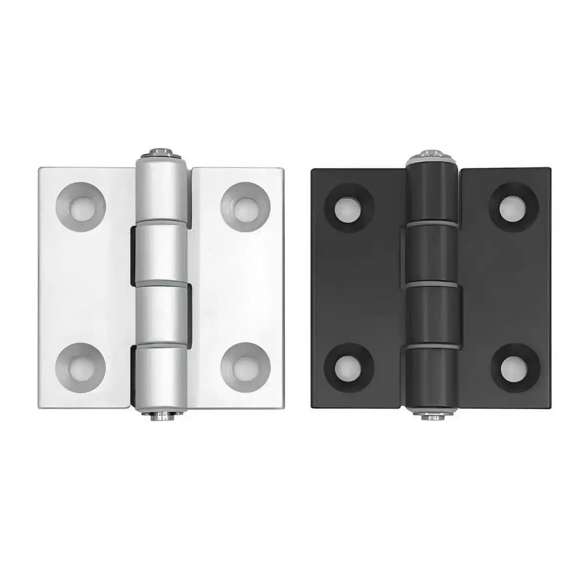 Black silver Metal Gun Stock Hinges 1 Piece Each 2020/3030/4040/4545/5050 Types Suitable for Doors Cabinets Aluminum Hardware