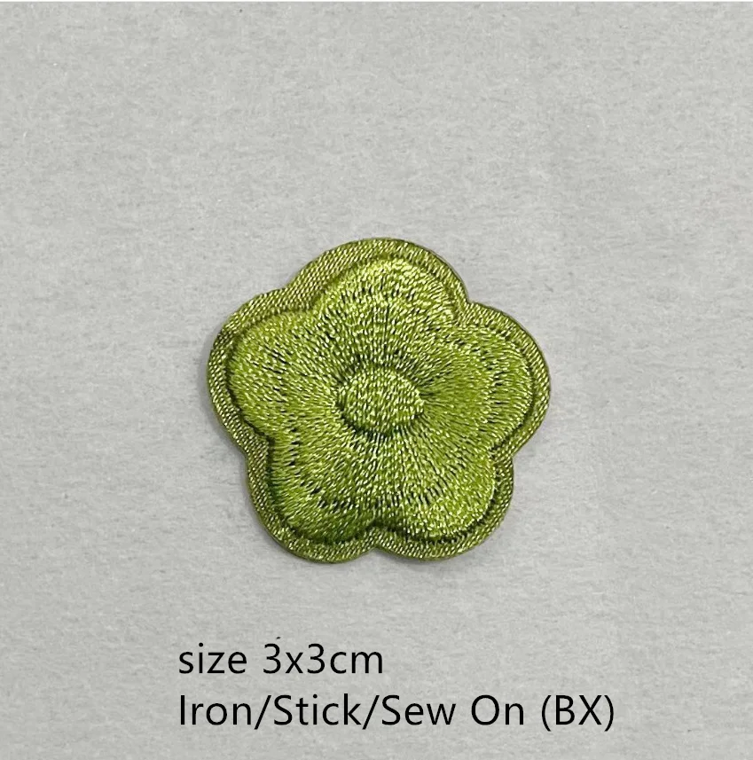 10 Pcs Stick Iron Flowers Embroider Patch Embroidered Clothing Hat Bag Shoe Repair Material Phone Gift Box Decor DIY Accessory image 4