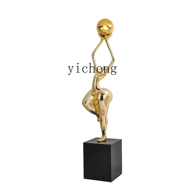 

Creative Character Sculpture Living Room Large Decorative Ornament Home Furnishing Entrance Art Floor Ornament