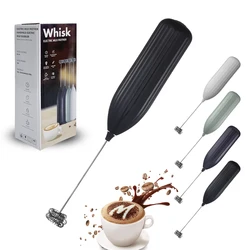 Powerful Electric Milk Frother, Mini Milk Foamer, Battery Operated (Not included) Drink Mixer Handheld Electric Whisk for Coffee