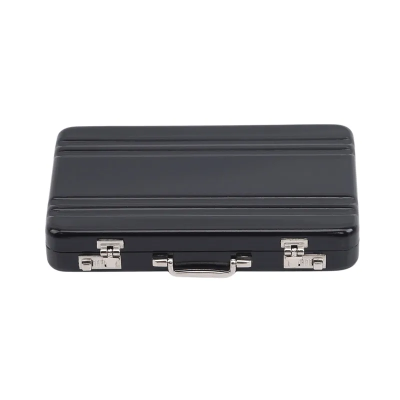 New Aluminum Storage Box Business ID Credit Card Holder Mini Suitcase Bank Card Box Holder Jewelry Case Organizer Rectangle