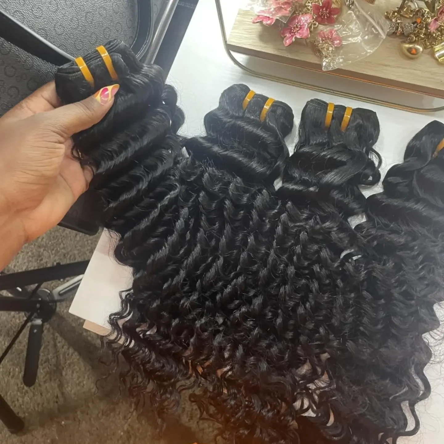 40 Inches Deep Wave Natural Color Bundles Brazilian Hair Extension Remy Hair Bundles One Weave Unprocessed /2/3/4/5 Pieces