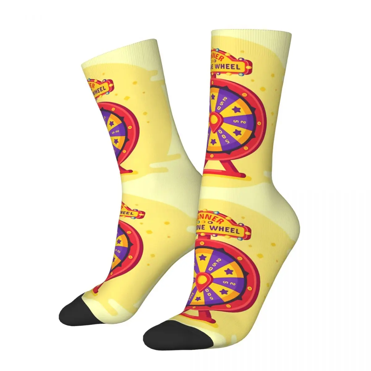 Wheel Of Fortune Sock Printed Man Polyester