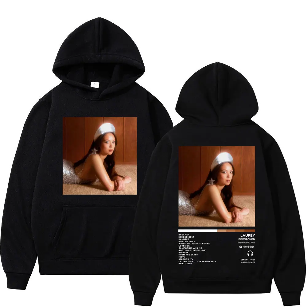 

Singer Laufey Music Album Poster Print Hoodie Men's Women's Fashion Hip Hop Hooded Sweatshirt Casual Comfort Oversized Pullovers