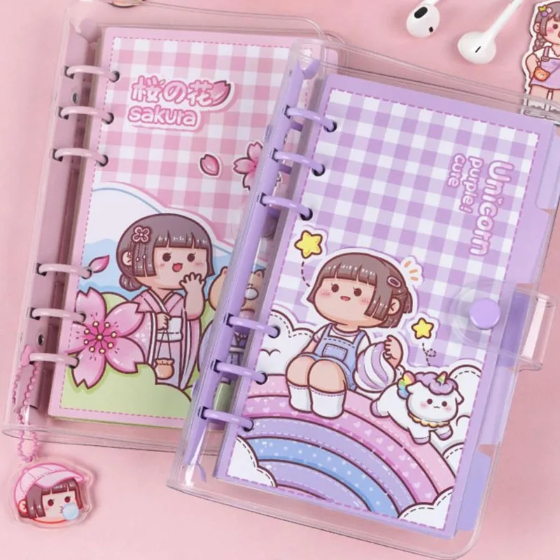 Kawaii Colorful Stickers Hand Ledger Handbook Gift Set Decorative Stationery Scrapbooking DIY Diary Notebook Cute Sticky Label view 3