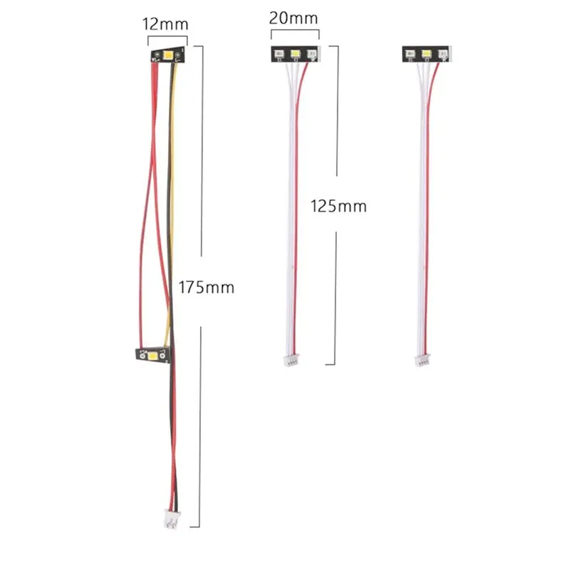 BEDW-2X For LDRC LD1802 RC Car Front And Rear Light 1/18 RC Car Spare Parts Upgrade Accessories