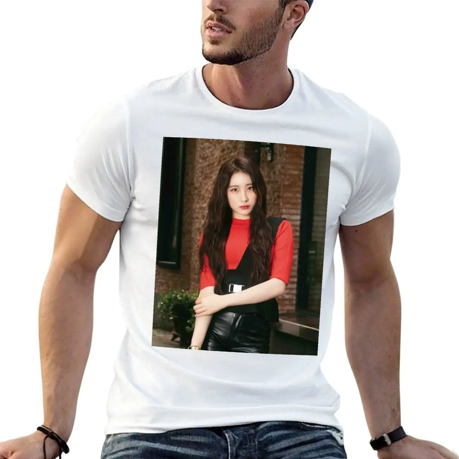 

IZ*ONE VAMPIRE CHAEYEON T-Shirt t shirts for man pack cotton men t shirt cotton 100% man t shirts for men T-shirt