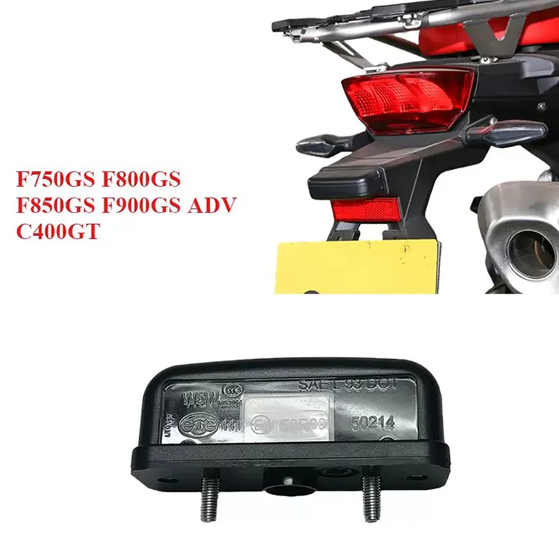 

Motorcycle Registration Plate Light Housing For BMW C400GT F750GS F850GS F800GS F900GS ADV Rear License Plate Lamp Housing