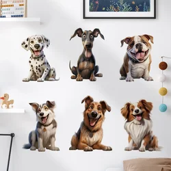 1PC Cartoon Pet Dog Wall Stickers Waterproof Vinyl Decals for Bedroom Living Room Animal Home Decoration DIY Wall Accessories