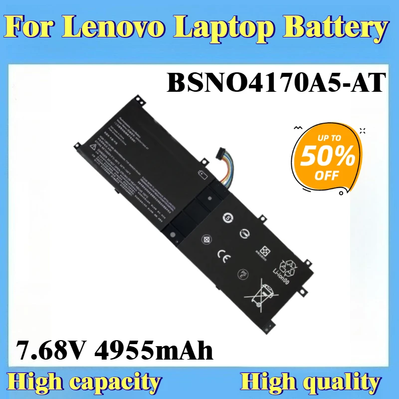 

7.68V 4955mAh BSNO4170A5-AT Laptop Battery For Lenovo Miix 520 LH5B10L67278 510 510-12IKB 5B10L68713 510-12ISK 520-12IKB
