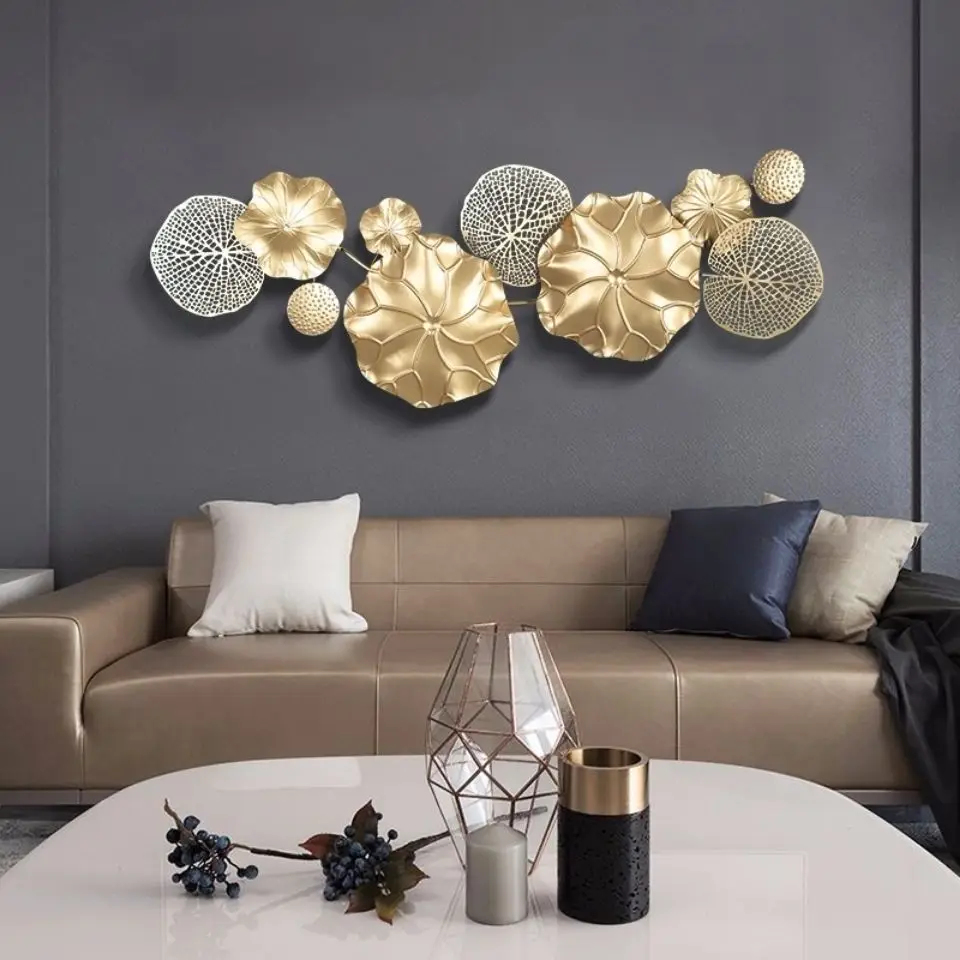 Creative Light Luxury Style Iron Wall Pendant Sofa Restaurant Background Wall Hanging Decoration Living Room Wall Decoration