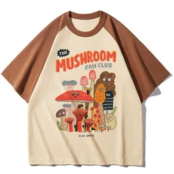 Mushroom t-shirts women streetwear Tee girl anime harajuku graphic clothes