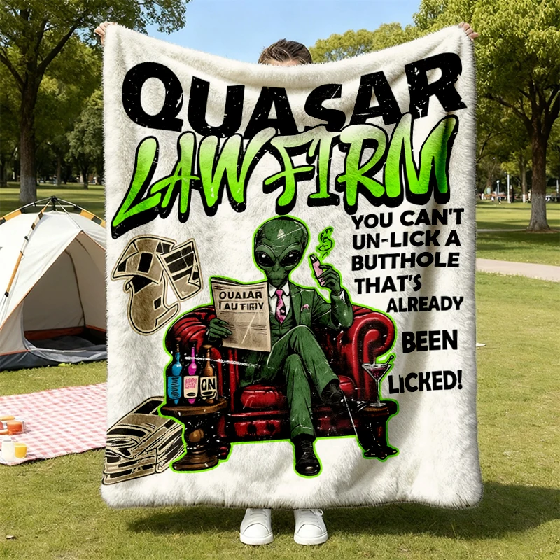 Dungeon Crawler Carl, Quasar Law Firm, Comfort Flannel Blanket, Dcc Carlo Flannel Throw