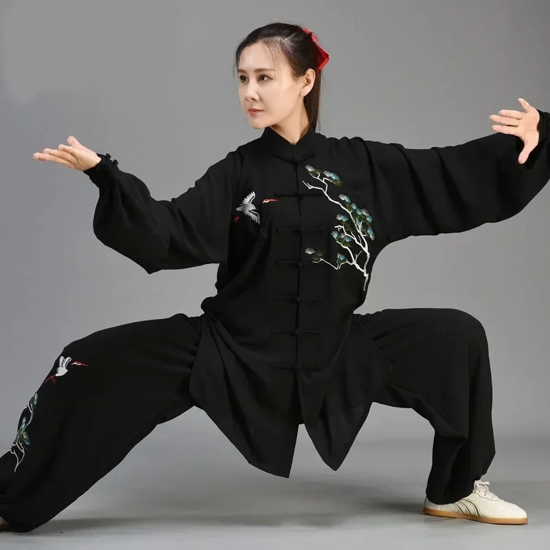 Uniforme tradicional chino de manga larga Wushu Taichi para hombre, traje de kungfu, uniformes, ropa de ejercicio de Tai Chi 1243 MN3