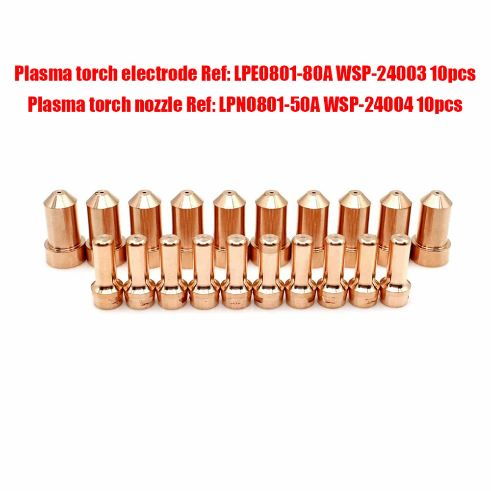 Plasma Electrode For Tomahawk 1000 LC65 Plasma Electrodes and Tips Perfect Replacement Parts 20pcs KP2844 1 and KP2844 3