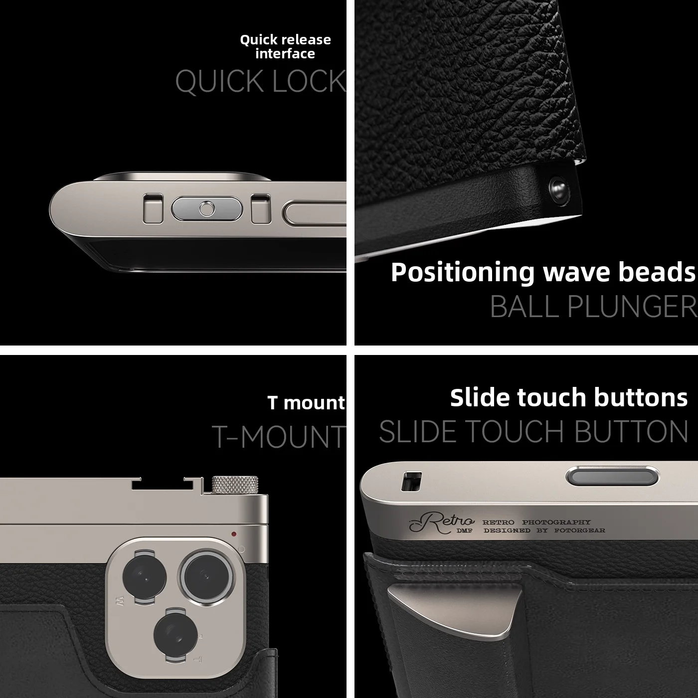 Fotorgear Professional Retro Photography Kit T-Mount For iPhone17