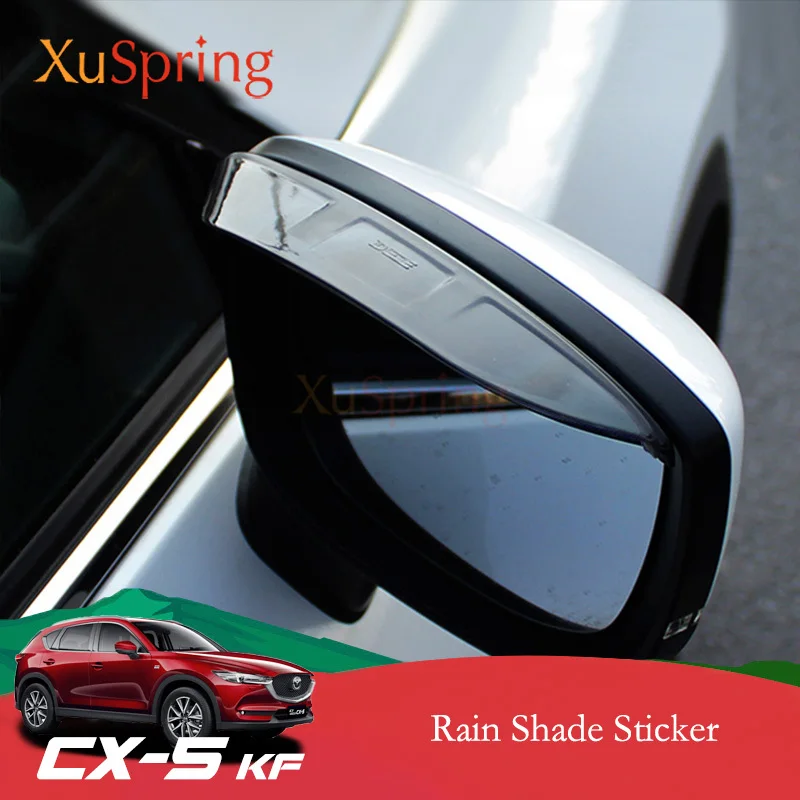 

Car Rear View Mirror Rain Eyebrow Shelter For Mazda CX5 2017 2018 2019 2020 2021 2022 KF Sticker Trim Protective Garnish Styling