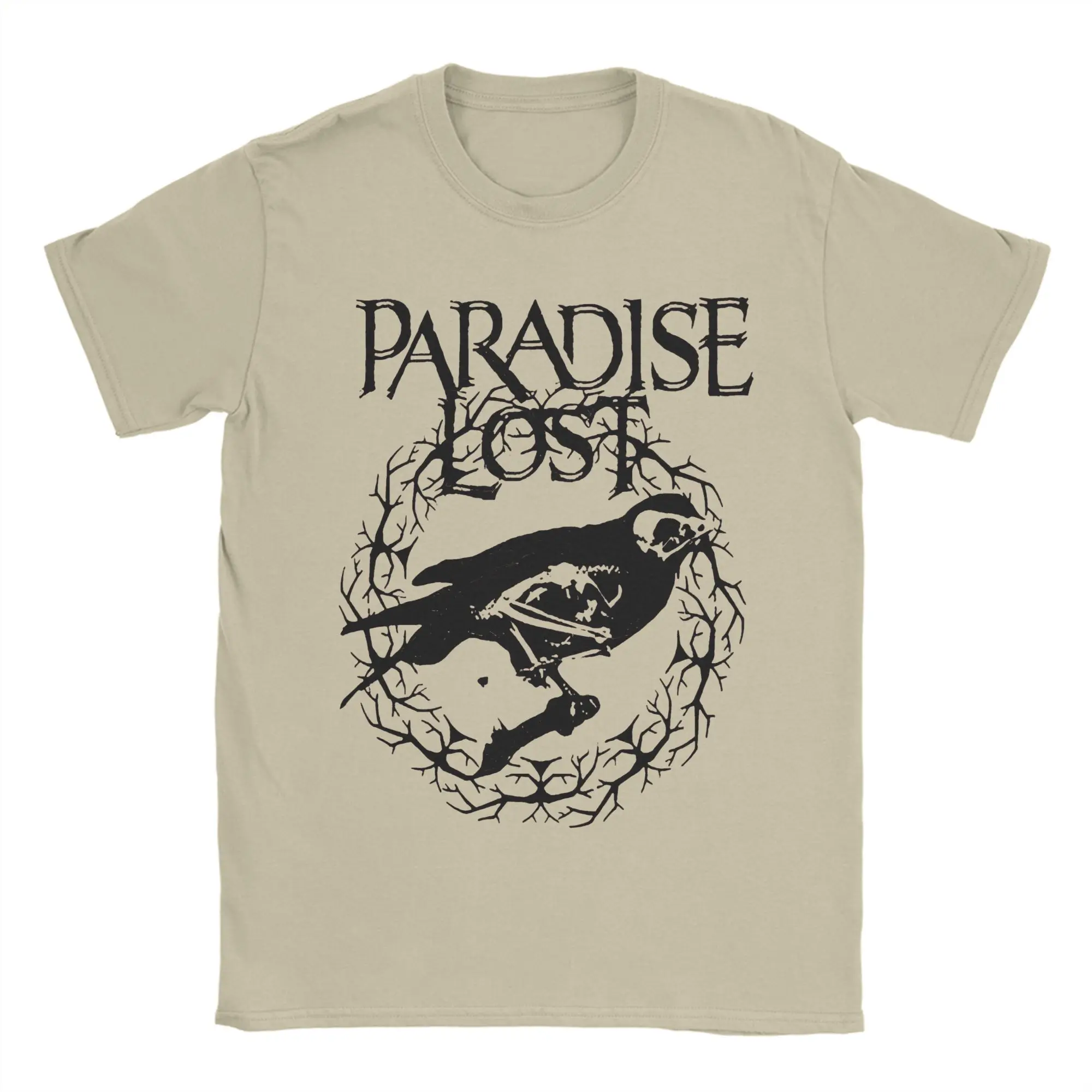 

Мужская футболка Paradise Lost Band Art, потрясающие футболки, футболка с коротким рукавом и круглым вырезом, летние топы из 100% хлопка