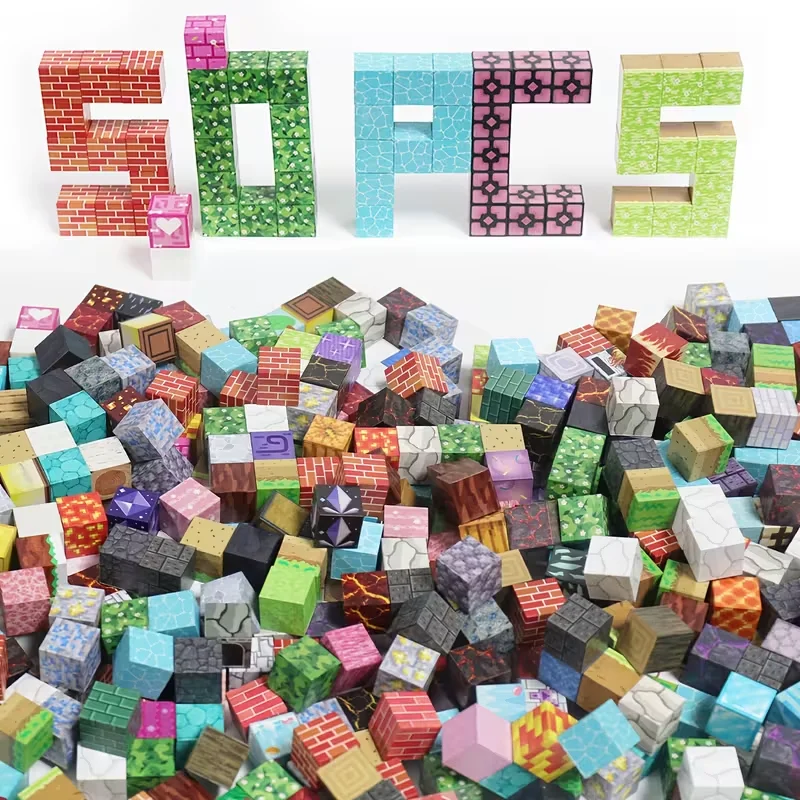 Set di 100 Blocchi Magnetici - Piastrelle Magnetiche 3D per Bambini, Giocattoli Educativi STEM Fai-da-Te, Regalo di Compleanno per Ragazzi