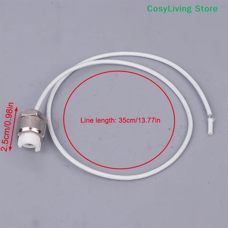 2Pcs Silver R7S Ceramic Lamp Holder For LED Lighting Lamp Tube Heating Tube Test Machine Head Lamp Tube Holder