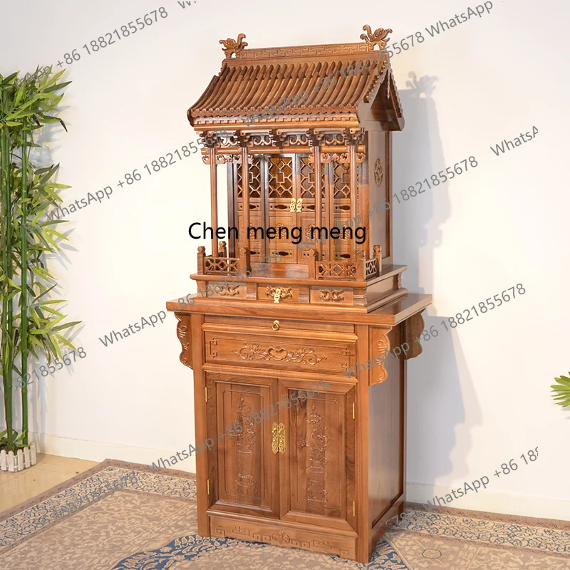 

Solid wood Shentai offering table Shentai household Buddhist hall Buddha table offering table incense case Chinese