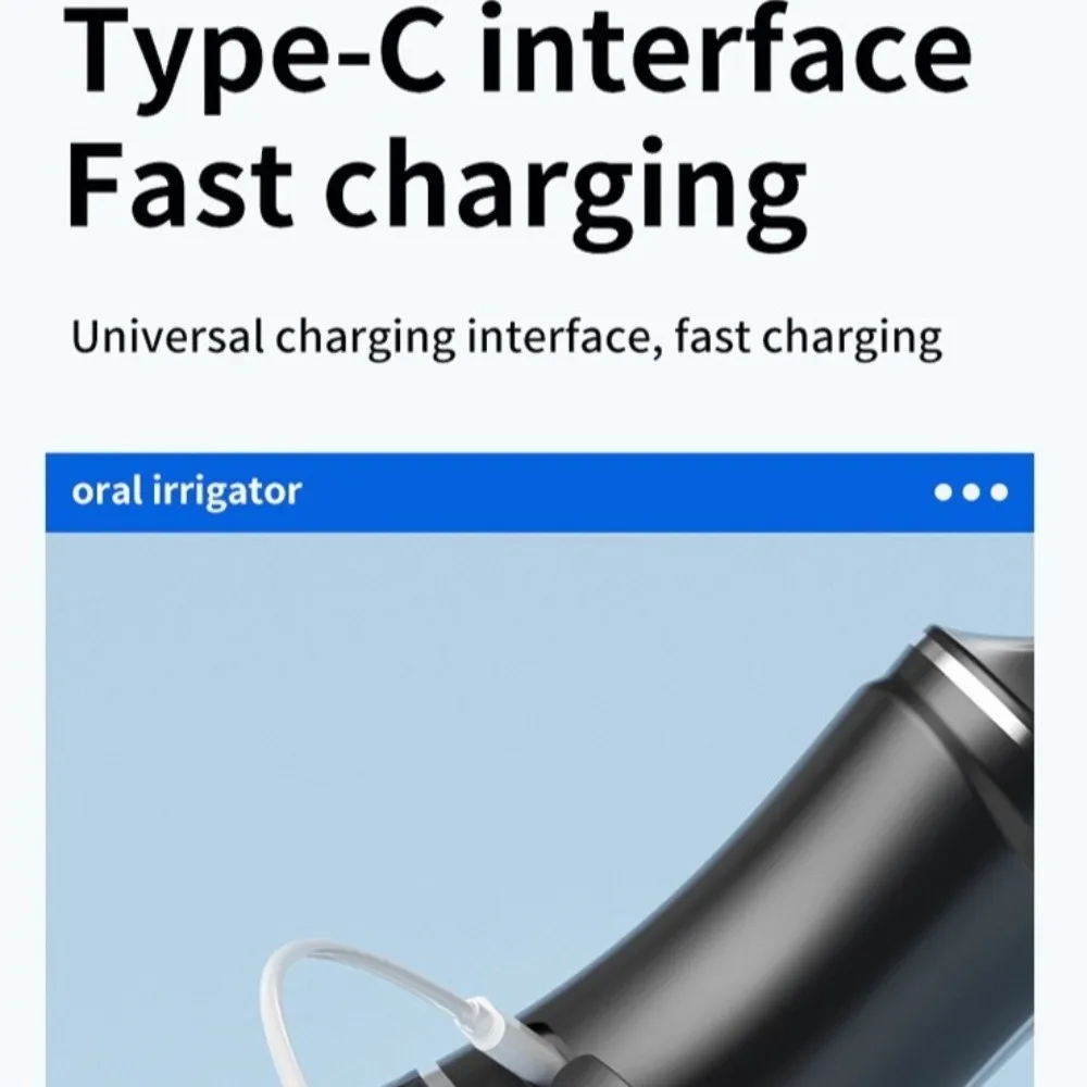 جهاز ري الفم الكهربائي الذكي اللاسلكي القابل لإعادة الشحن، 3 أوضاع تنظيف، مبيضة أسنان احترافية، تنظيف عميق #3