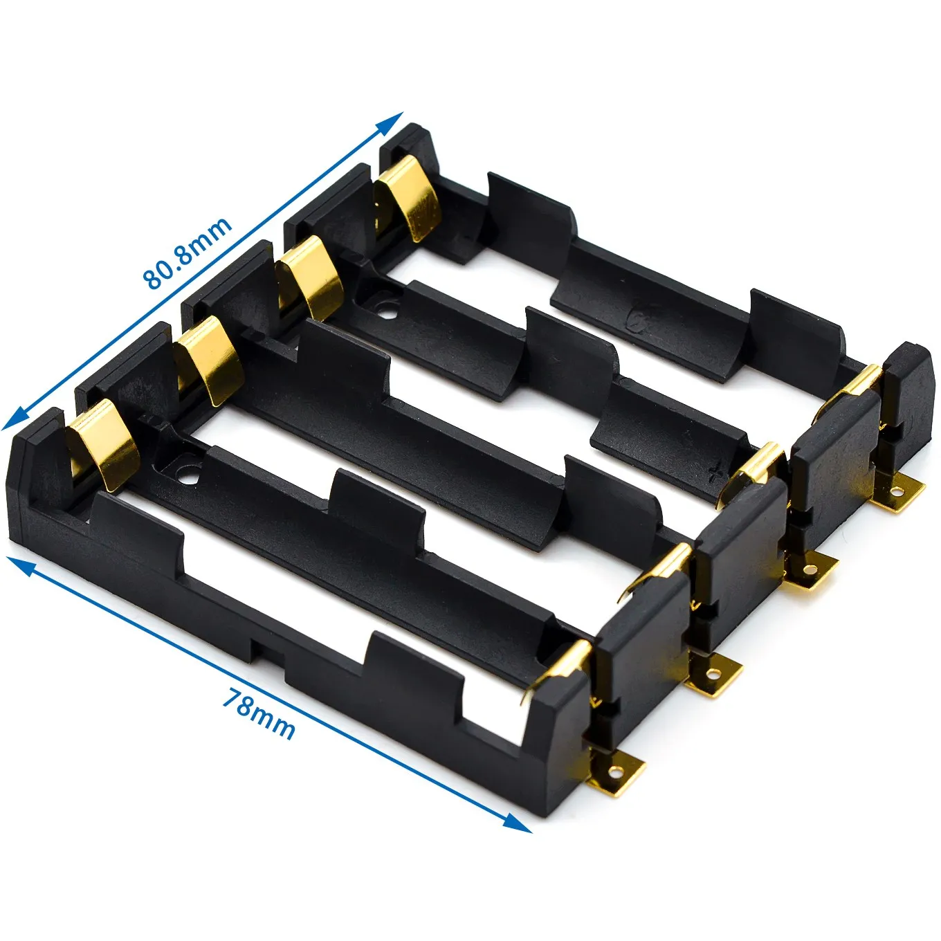 1x2x3x4x 18650 SMT Battery Holder 18650 SMD Battery Box Storage Case Container Power Bank With Bronze Pins Rechargeable SMT