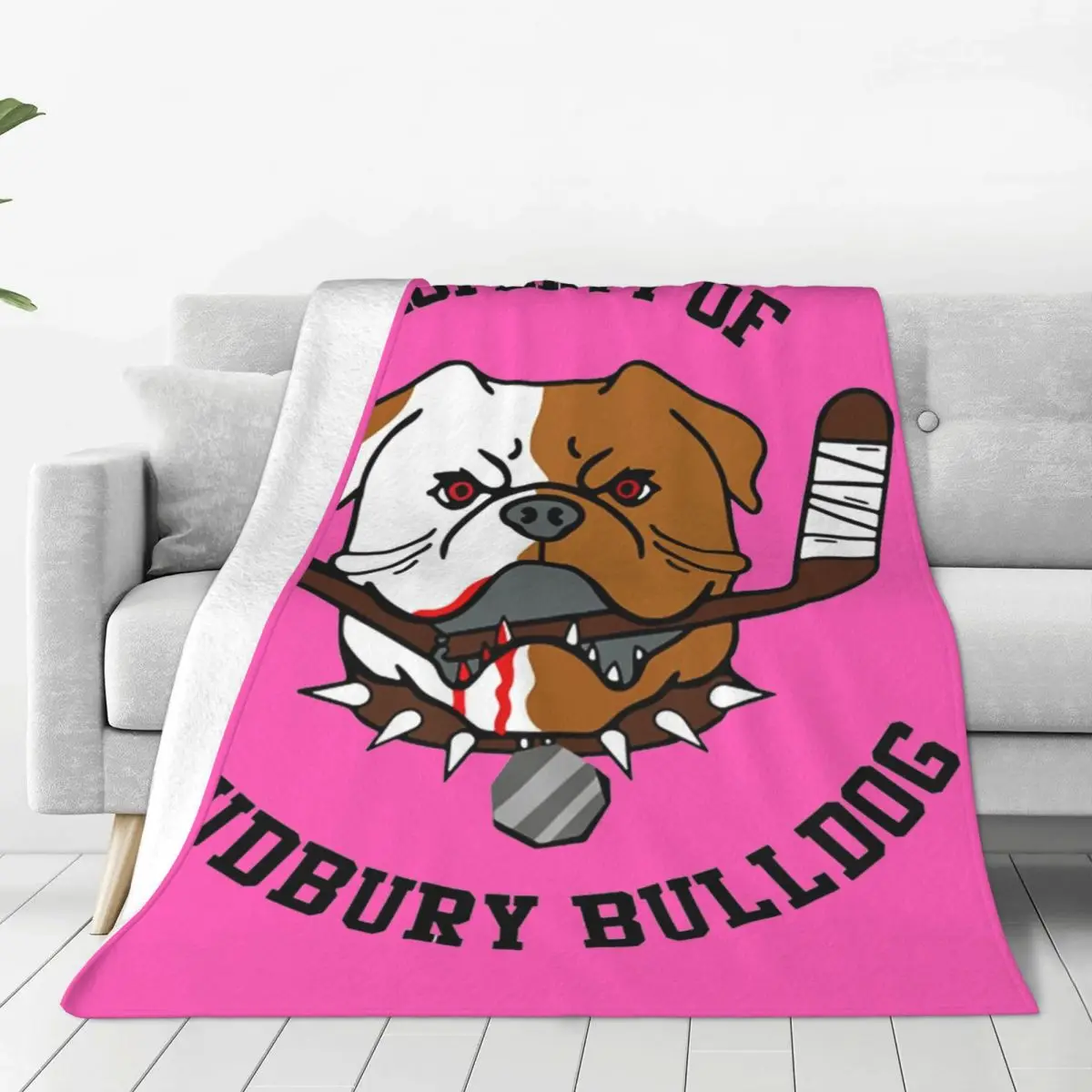Property Of Sudbury Bulldog - Letterkenny Blankets Flannel Throw Blanket Bedding for Bed Living room Picnic Travel Home Sofa