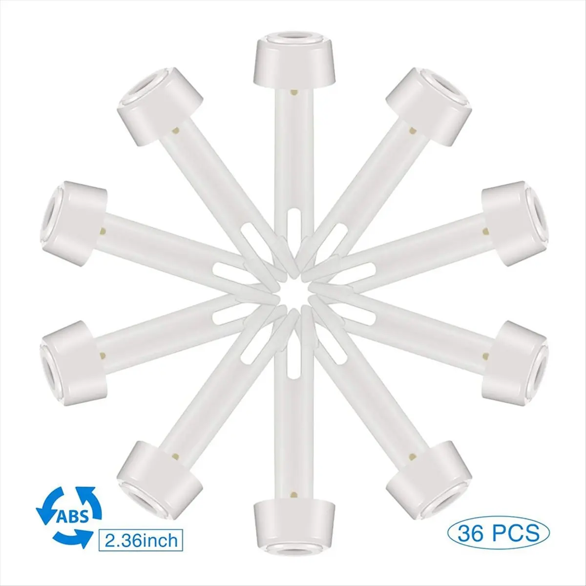 AA14 36 Pcs Plastic Pool Joint Pins with 36 Pcs Pool Seals Summer Pool Parts 2.36 Inch Pool Clips for Above Ground Pools