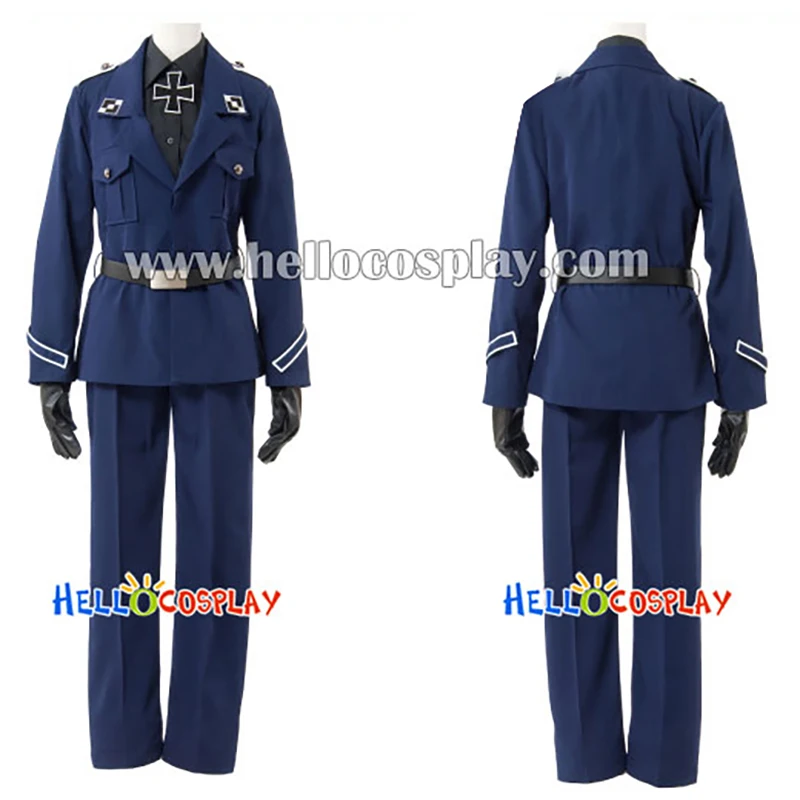 

Hetalia: Axis Powers APH Gilbert Beilschmidt Prussia Cosplay Costume Anime Military Uniform Outfit Halloween Theme Party