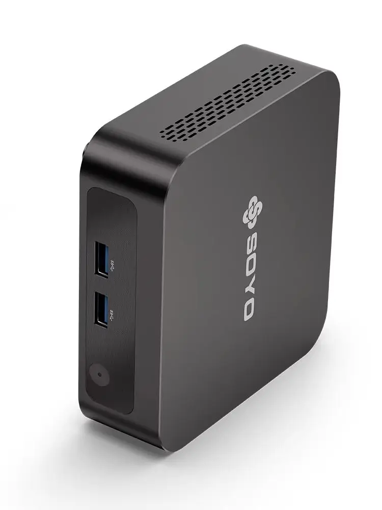SOYO Y5 PLUS Mini-PC Intel i7 4. Generation 8GB RAM 128GB SSD Windows 11 Pro Tragbarer Mini-Desktop-Computer WiFi BT4.2 Dual HDMI USB Kompakter Mini-Host Energiesparender Mikro-PC Geeignet für Büro,