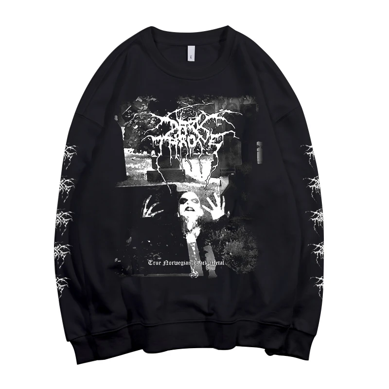 Nieuwe Dark Heavy Metal Hoodies Darkthrone Sweatshirts Bathory Pullover Tops Casual Harajuku Streetwear Hoody Tops