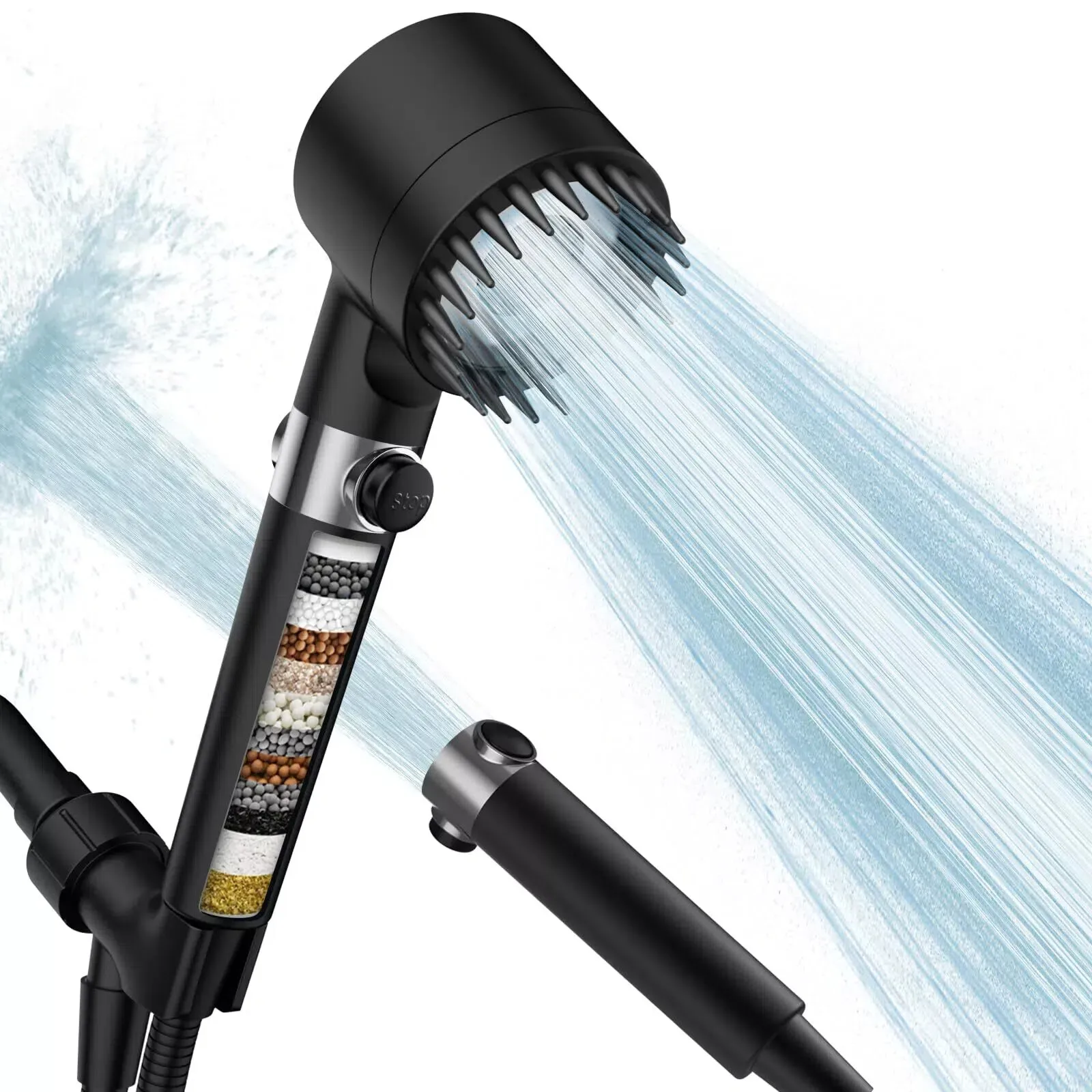 FEELSO High Pressure Shower Head with Handheld Combo, 18 Stage Filter Showerhead